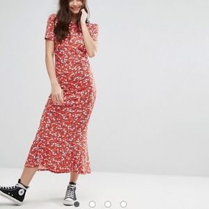 Asos Floral Tea Dress NWOT